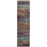 Oriental Weavers Atlas 8037B Transitional/Industrial Abstract Nylon, Polypropylene Indoor Area Rug Multi-colored 2'6" x 12' A8037B076365ST