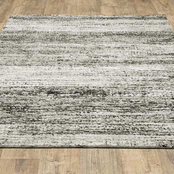 Oriental Weavers Atlas 8037G Transitional/Industrial Abstract Nylon, Polypropylene Indoor Area Rug Ash/ Charcoal 5'3" x 7'3" A8037G160230ST