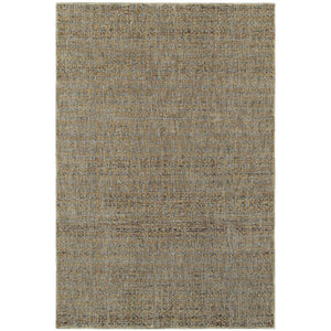 Oriental Weavers Atlas 8048B Transitional/Industrial Geometric Nylon, Polypropylene Indoor Area Rug Blue/ Gold 10' x 13'2" A8048B305400ST