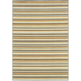 Bali 1001J Contemporary/ Striped Polypropylene Indoor/Outdoor Area Rug