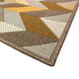 Oriental Weavers Bali 4902X Contemporary/Modern Geometric Polypropylene Indoor/Outdoor Area Rug Grey/ Gold 8'6" x 13' B4902X259396ST