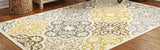 Oriental Weavers Bali 4904W Casual/ Floral Polypropylene Indoor/Outdoor Area Rug Ivory/ Grey 8'6" x 13' B4904W259396ST