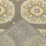 Oriental Weavers Bali 5863N Transitional/Casual Floral Polypropylene Indoor/Outdoor Area Rug Grey/ Gold 8'6" x 13' B4863N259396ST