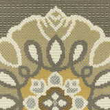 Oriental Weavers Bali 5863N Transitional/Casual Floral Polypropylene Indoor/Outdoor Area Rug Grey/ Gold 8'6" x 13' B4863N259396ST