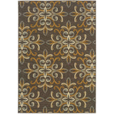 Bali 8990H Contemporary/ Floral Polypropylene Indoor/Outdoor Area Rug