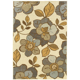 Bali 9448M Nature/Contemporary Floral Polypropylene Indoor/Outdoor Area Rug