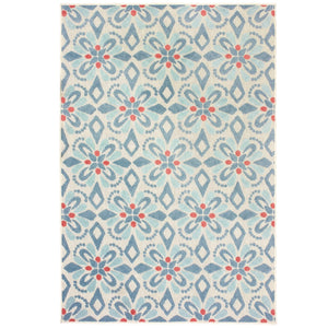 Oriental Weavers Barbados 5994Z Casual/ Floral Polypropylene Indoor/Outdoor Area Rug Blue/ Ivory 7'10" x 10' B5994Z240305ST