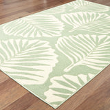 Oriental Weavers Barbados 8027Z Tropical/ Floral Polypropylene Indoor/Outdoor Area Rug Green/ Ivory 7'10" x 10' B8027Z240305ST