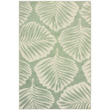 Oriental Weavers Barbados 8027Z Tropical/ Floral Polypropylene Indoor/Outdoor Area Rug Green/ Ivory 7'10" x 10' B8027Z240305ST