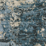 Oriental Weavers Bauer 041L2 Modern & Contemporary/Industrial Abstract PET Fibers Indoor Area Rug Blue/ Beige 9'10" x 12'10" B041L2300390ST