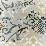 Oriental Weavers Bowen 108W2 Transitional/ Floral Polypropylene, Polyester Indoor Area Rug Grey/ Gold 9'10" x 12'10" B108W2300390ST