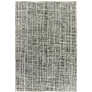 Oriental Weavers Bowen 2066W Contemporary/ Abstract Polypropylene, Polyester Indoor Area Rug Grey/ Ivory 9'10" x 12'10" B2066W300390ST