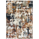 Oriental Weavers Bowen 4928X Contemporary/ Abstract Polypropylene, Polyester Indoor Area Rug Grey/ Gold 9'10" x 12'10" B4928X300390ST