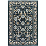 Oriental Weavers Bowen 534L2 Traditional/Persian Oriental Polypropylene, Polyester Indoor Area Rug Navy/ Gold 9'10" x 12'10" B534L2300390ST