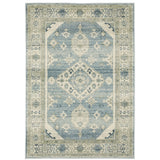 Branson BR03A Vintage/Traditional Medallion Polypropylene Indoor Area Rug