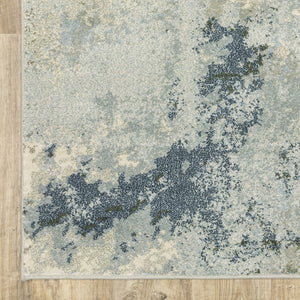 Oriental Weavers Branson BR08A Modern & Contemporary/Industrial Casual Polypropylene Indoor Area Rug Blue/ Green 9'10" x 12'10" BBR08A300390ST