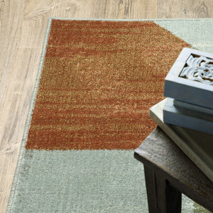 Oriental Weavers Branson BR11A Modern & Contemporary/Industrial Geometric Polypropylene Indoor Area Rug Grey/ Multi 9'10" x 12'10" BBR11A300390ST