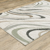 Oriental Weavers Cambria 162W2 Contemporary/Modern Abstract Polypropylene Indoor Area Rug Beige/ Multi 9'10" x 12'10" C162W2300390ST