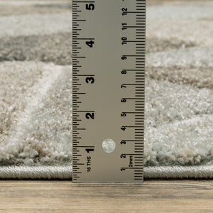 Oriental Weavers Cambria 004L2 Contemporary/Industrial Geometric Polypropylene Indoor Area Rug Grey/Brown 9'10" x 12'10" C0014L2300390ST