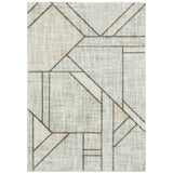 Oriental Weavers Cambria 5569B Contemporary/Industrial Geometric Polypropylene Indoor Area Rug Grey/ Beige 9'10" x 12'10" C5569B300390ST