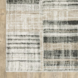 Oriental Weavers Cambria 055X2 Contemporary/Industrial Geometric Polypropylene Indoor Area Rug Tan/ Charcoal 9'10" x 12'10" C055X2300390ST