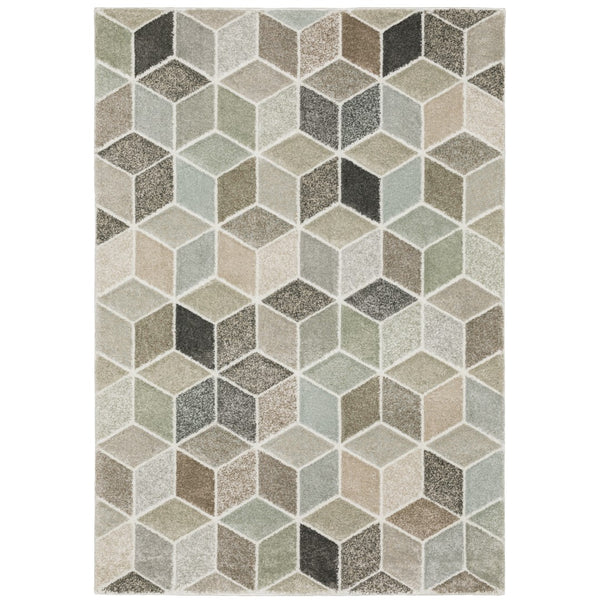 Oriental Weavers Cambria 083J2 Contemporary/Mid-Century Modern Geometric Polypropylene Indoor Area Rug Beige/Multi 9'10" x 12'10" C083J2300390ST