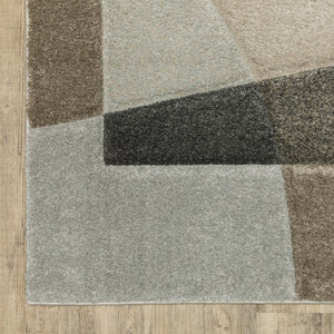 Oriental Weavers Cambria 084J2 Contemporary/Modern Geometric Polypropylene Indoor Area Rug Beige/ Multi 9'10" x 12'10" C084J2300390ST