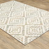 Oriental Weavers Capistrano 288Q1 Southwestern/ Geometric Polypropylene, Polyester Indoor Area Rug Ivory/ Grey 9'10" x 12'10" C288Q1300390ST