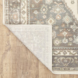 Oriental Weavers Capistrano 511E1 Traditional/Persian Oriental Polypropylene, Polyester Indoor Area Rug Ivory/ Grey 9'10" x 12'10" C511E1300390ST
