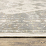 Oriental Weavers Capistrano 511E1 Traditional/Persian Oriental Polypropylene, Polyester Indoor Area Rug Ivory/ Grey 9'10" x 12'10" C511E1300390ST