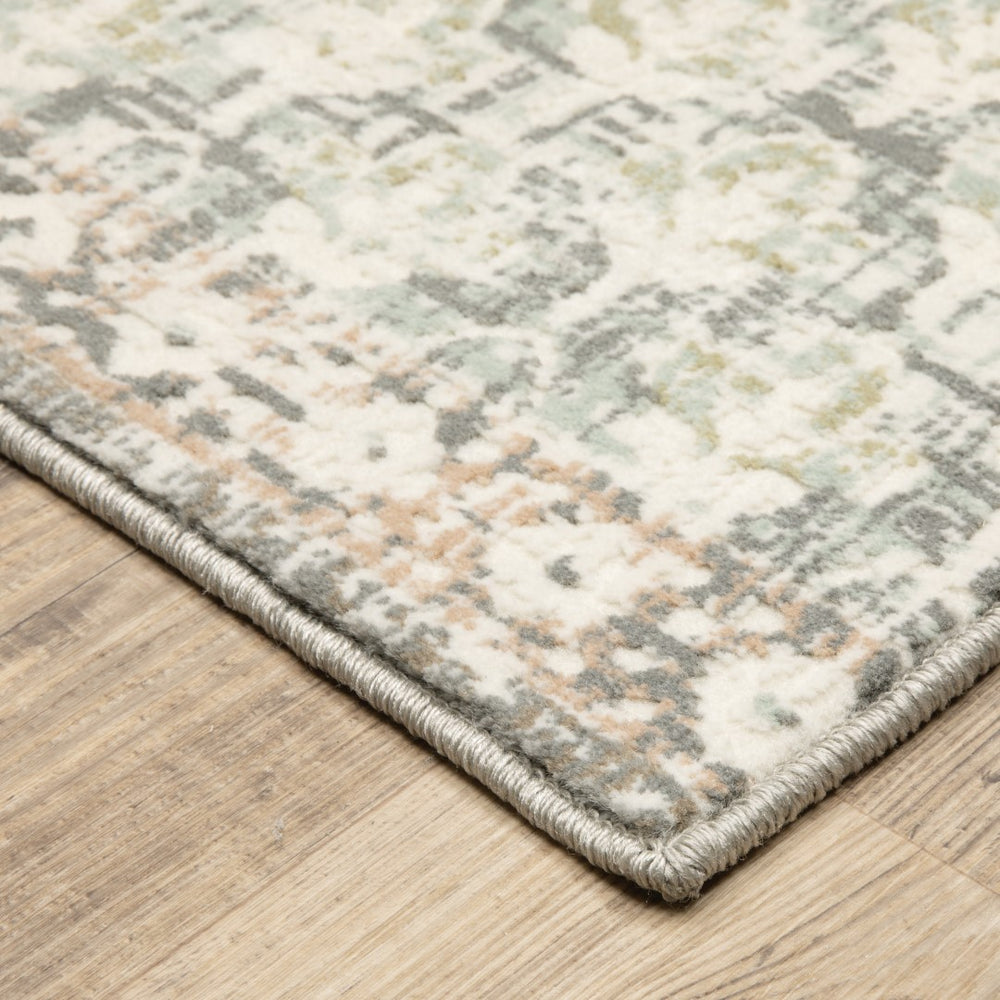 Oriental Weavers Capistrano 517B1 Global/Bohemian Floral Polypropylene, Polyester Indoor Area Rug Ivory/ Grey 5'3" x 7'6" C517B1160230ST
