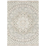 Oriental Weavers Capistrano 517B1 Global/Bohemian Floral Polypropylene, Polyester Indoor Area Rug Ivory/ Grey 5'3" x 7'6" C517B1160230ST