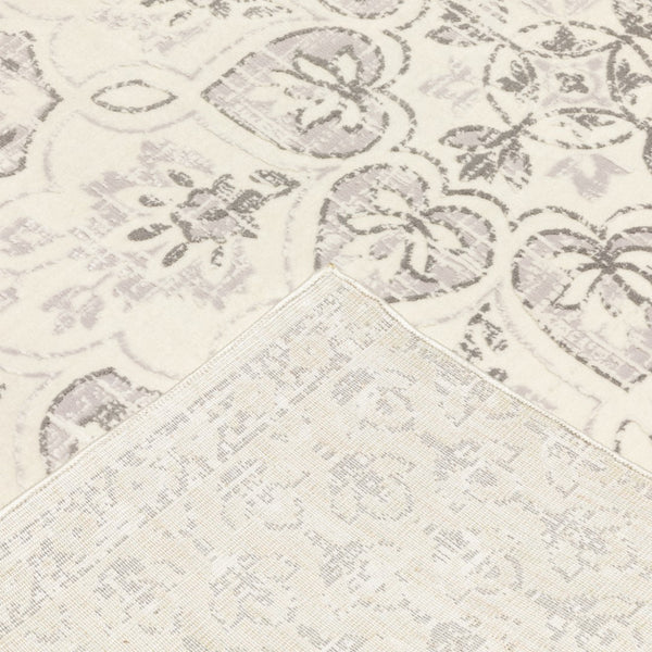 Oriental Weavers Capistrano 517C1 Global/Bohemian Floral Polypropylene, Polyester Indoor Area Rug Ivory/ Grey 9'10" x 12'10" C517C1300390ST