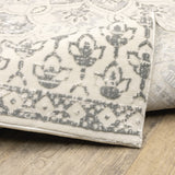 Oriental Weavers Capistrano 517C1 Global/Bohemian Floral Polypropylene, Polyester Indoor Area Rug Ivory/ Grey 9'10" x 12'10" C517C1300390ST