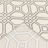 Oriental Weavers Capistrano 522A1 Moroccan/Global Geometric Polypropylene, Polyester Indoor Area Rug Ivory/ Grey 9'10" x 12'10" C522A1300390ST