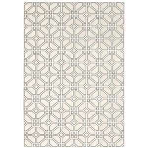 Oriental Weavers Capistrano 522A1 Moroccan/Global Geometric Polypropylene, Polyester Indoor Area Rug Ivory/ Grey 9'10" x 12'10" C522A1300390ST