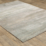 Oriental Weavers Capistrano 524A1 Transitional/Industrial Abstract Polypropylene, Polyester Indoor Area Rug Grey/ Green 9'10" x 12'10" C524A1300390ST
