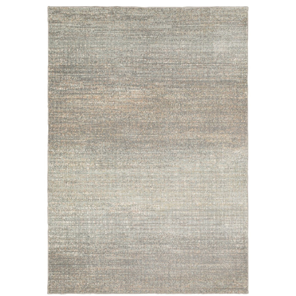 Oriental Weavers Capistrano 524A1 Transitional/Industrial Abstract Polypropylene, Polyester Indoor Area Rug Grey/ Green 9'10" x 12'10" C524A1300390ST