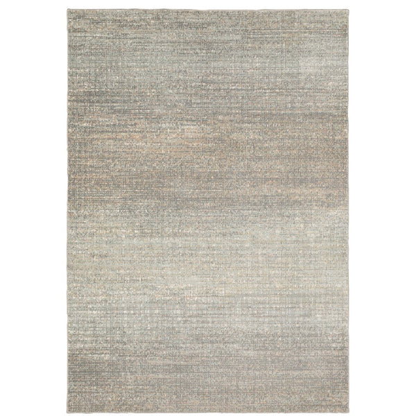 Oriental Weavers Capistrano 524A1 Transitional/Industrial Abstract Polypropylene, Polyester Indoor Area Rug Grey/ Green 9'10" x 12'10" C524A1300390ST
