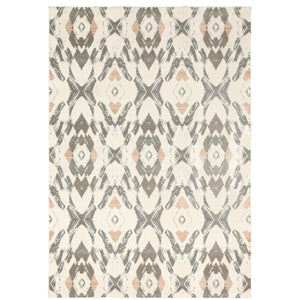 Oriental Weavers Capistrano 534A1 Bohemian/Global Geometric Polypropylene, Polyester Indoor Area Rug Ivory/ Pink 9'10" x 12'10" C534A1300390ST