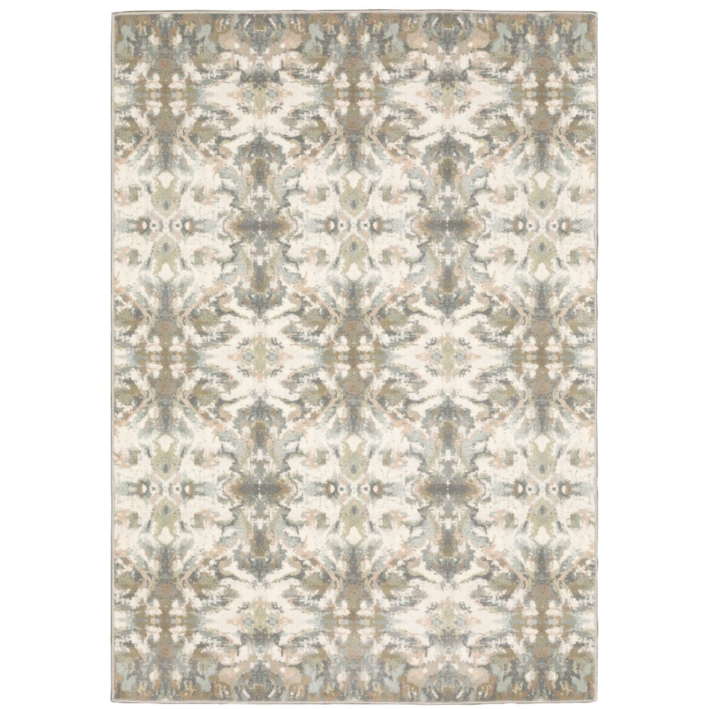 Oriental Weavers Capistrano 535B1 Bohemian/Global Geometric Polypropylene, Polyester Indoor Area Rug Ivory/ Multi 9'10" x 12'10" C535B1300390ST