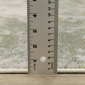 Oriental Weavers Caravan 2061W Contemporary/Industrial Abstract Polyester Indoor Area Rug Beige/ Green 6'7" x 9'6" C2061W200296ST