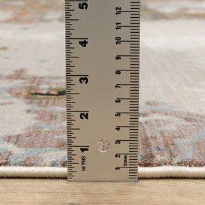 Oriental Weavers Caravan 4150Z Contemporary/Industrial Abstract Polyester Indoor Area Rug Grey/ Pink 9'10" x 12'10" C4150Z300394ST