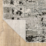 Oriental Weavers Caravan 4153Q Contemporary/Industrial Abstract Polyester Indoor Area Rug Grey/ Black 9'10" x 12'10" C4153Q300394ST