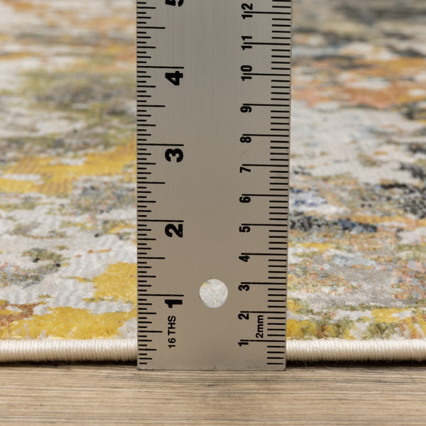 Oriental Weavers Caravan 502X8 Contemporary/Industrial Abstract Polyester Indoor Area Rug Grey/ Multi 7'10" x 10'10" C502X8240340ST