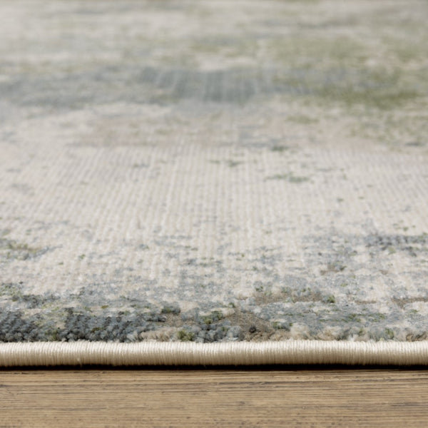 Oriental Weavers Caravan 5090E Contemporary/Industrial Abstract Polyester Indoor Area Rug Blue/ Green 7'10" x 10'10" C5090E240340ST