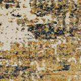 Oriental Weavers Caravan 8020X Contemporary/Industrial Abstract Polyester Indoor Area Rug Gold/ Brown 9'10" x 12'10" 68020X300394ST