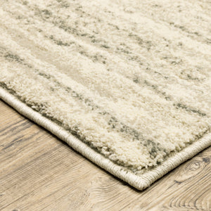 Oriental Weavers Carson 0735A Industrial/Vintage Abstract Polypropylene Indoor Area Rug Beige/ Grey 9'10" x 12'10" C0735A300390ST