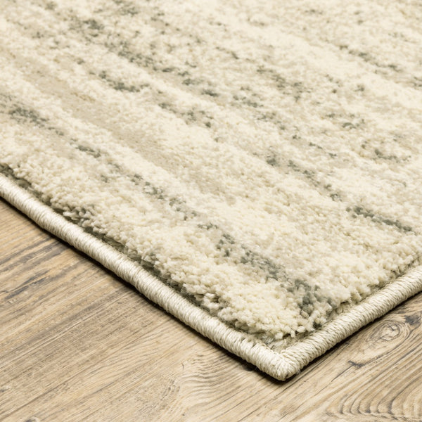 Oriental Weavers Carson 0735A Industrial/Vintage Abstract Polypropylene Indoor Area Rug Beige/ Grey 9'10" x 12'10" C0735A300390ST
