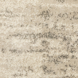 Oriental Weavers Carson 0735A Industrial/Vintage Abstract Polypropylene Indoor Area Rug Beige/ Grey 9'10" x 12'10" C0735A300390ST